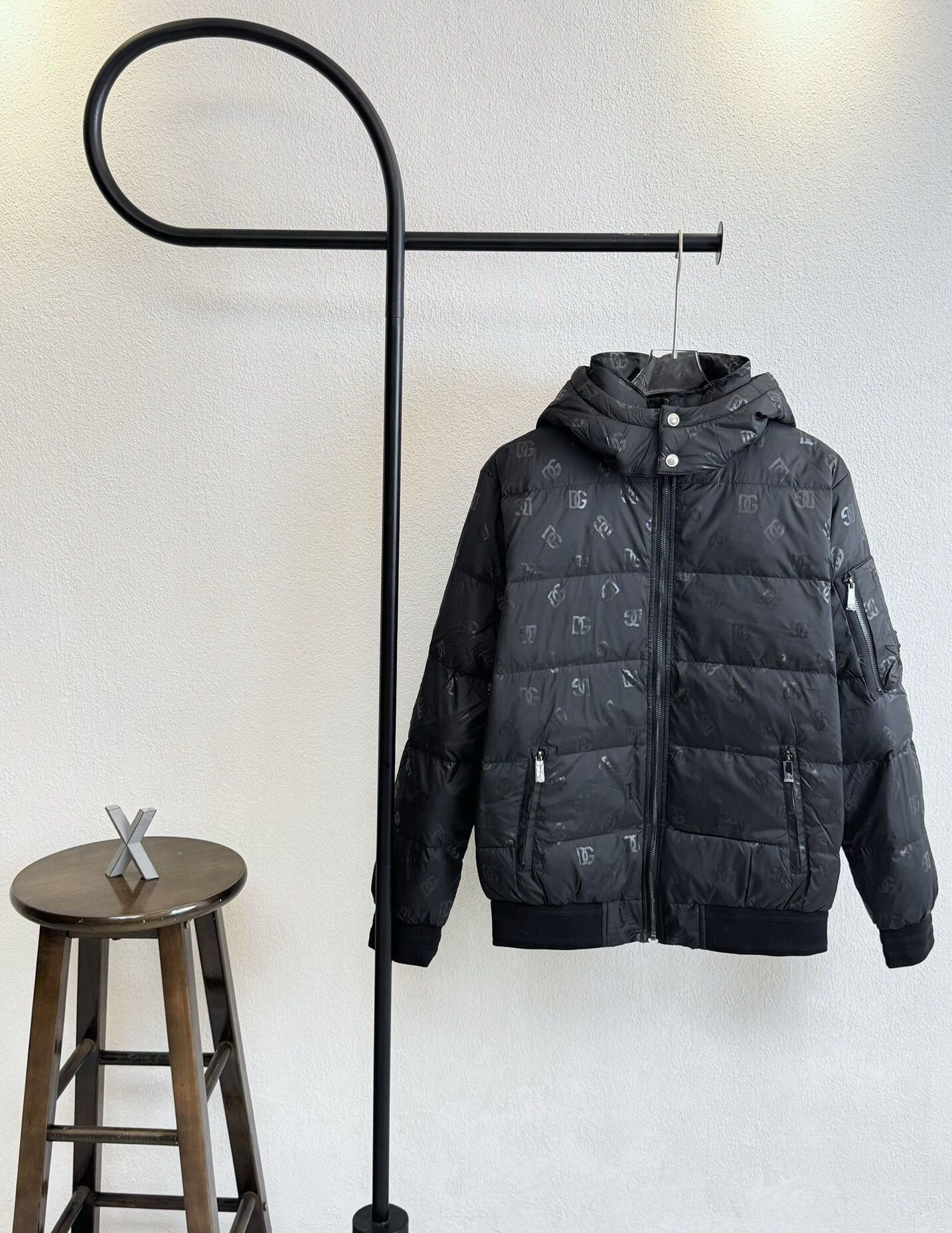 Dolce Gabbana Men’s Black Coat 2025 New