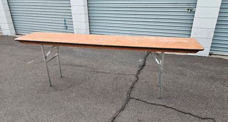 Long Folding Table with Metal Legs located in Mesa Main Street and Gilbert Rd