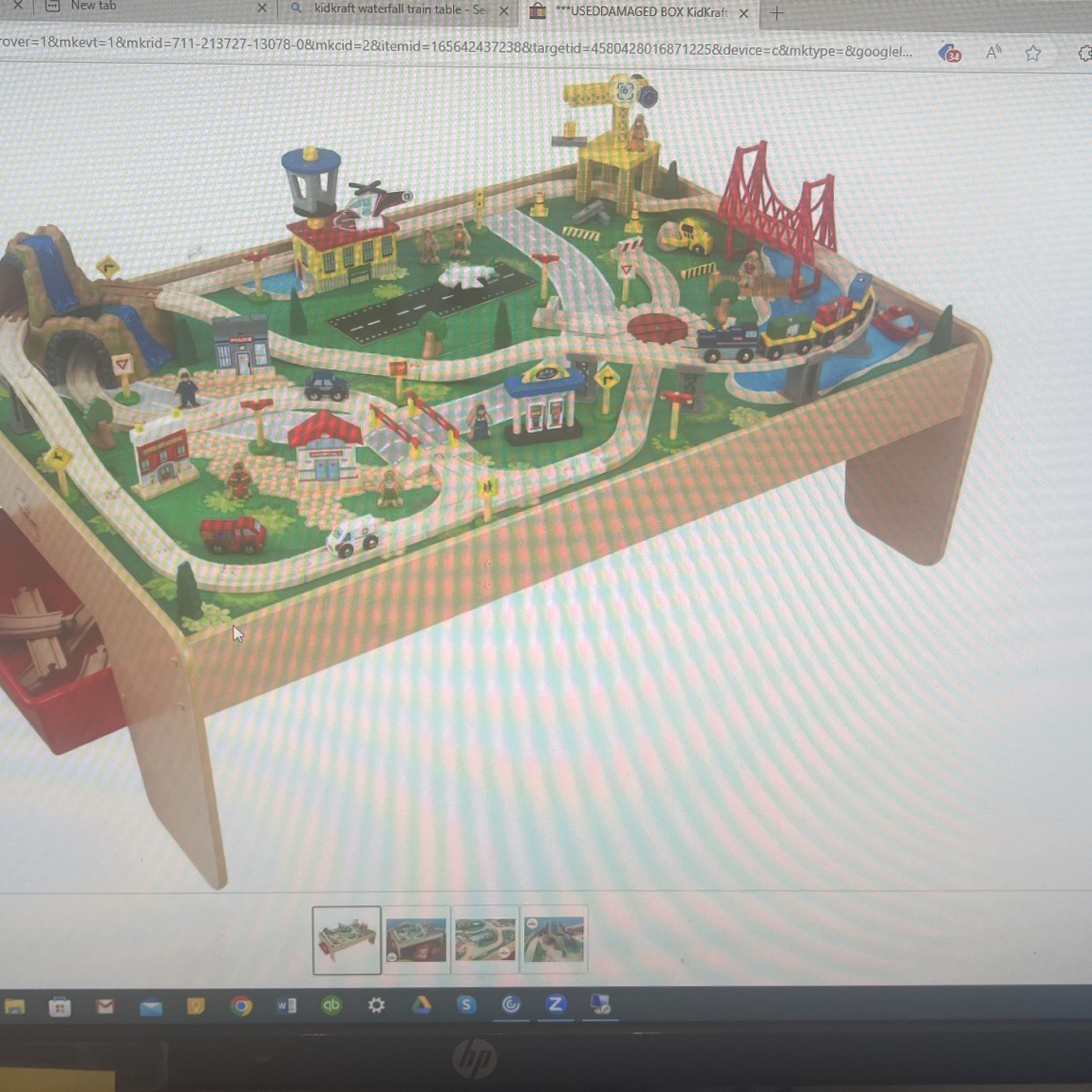 Kid Craft Waterfall Train Table