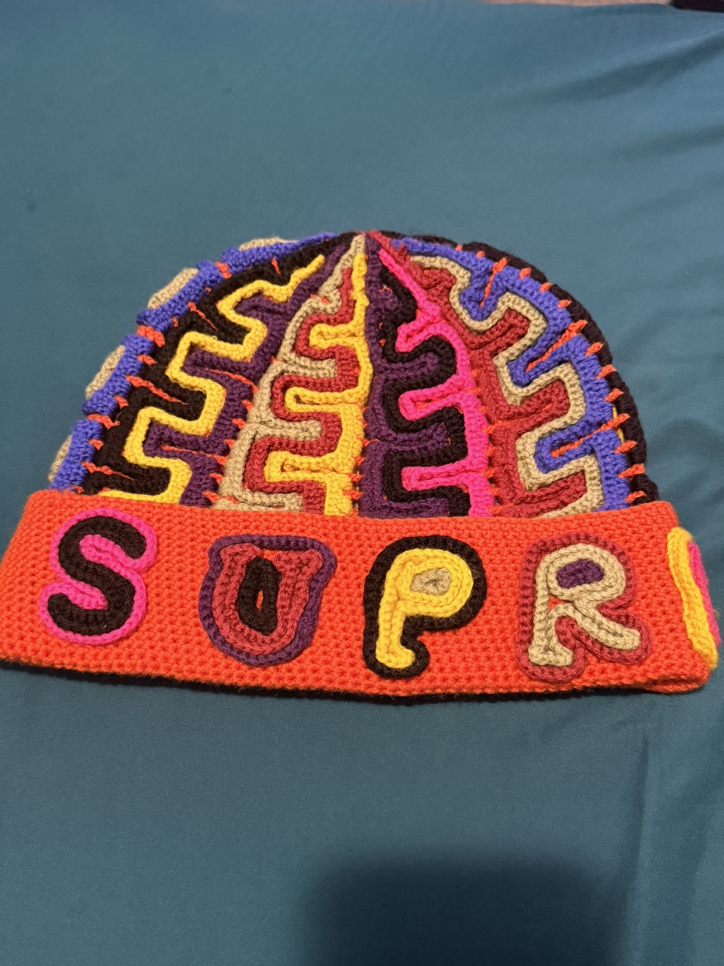Supreme Yarn Applique Beanie