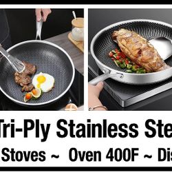 Stainless Steel Frying Pan 