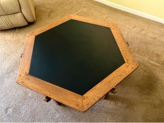 Ranch Oak brand hexagon coffee table