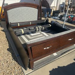 Double Bed With Mattress Like New