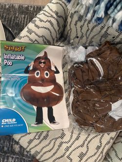 Childs inflatable poo costume