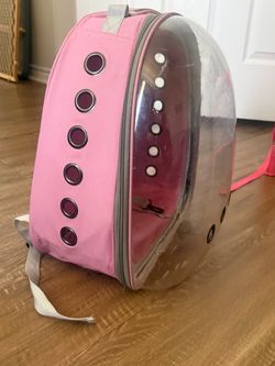 Pink Bubble Pet Carrier Backpack
