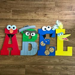 Sesame street costume letters