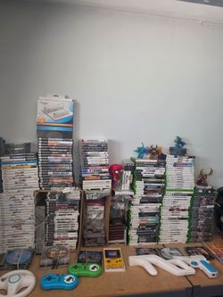 video games and controllers PlayStation Nintendo Xbox sega Atari