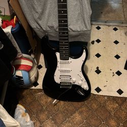 Donner Black Strat Electric Guitar 