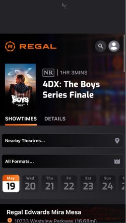 The boys 4DX tickets