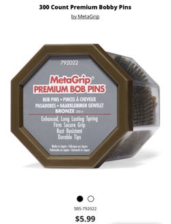 MetaGrio Premium Bob Pins (Bobby pins) Bronze