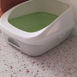 Cat Litter For Pebble Plastic With Drawer And Linen