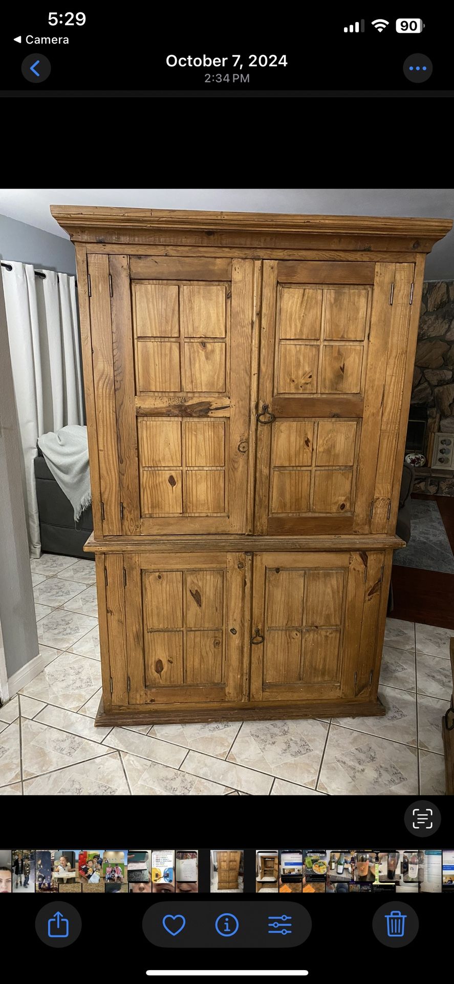 Pine Armoire 