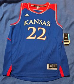 NWT YOUTH 2013-14 University of Kansas #22 (Andrew Wiggins) Adidas Basketball Jersey, Youth Large