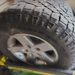 Jeep Wrangler Wheels & Goodyear tires  255/70/17.