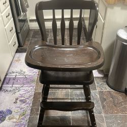 Wooden High Chair