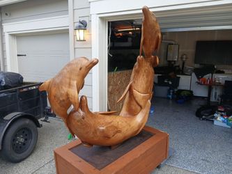 Dolphin sculpture