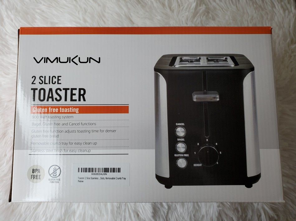 Vimukun Toaster 2 Slice Stainless Steel