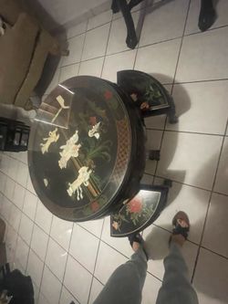 Vintage Chinese nothing starting table for set mother-of-pearl