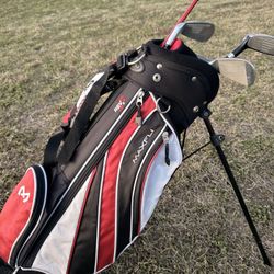 Maxfli REV Junior Kids Golf Club Set w/ Stand Bag – Complete Starter 
