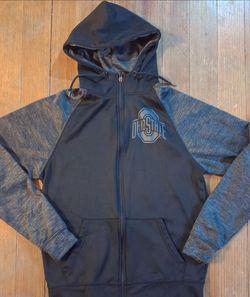 Adult Size Small Ohio State Buckeyes Black Hoodie fullzip