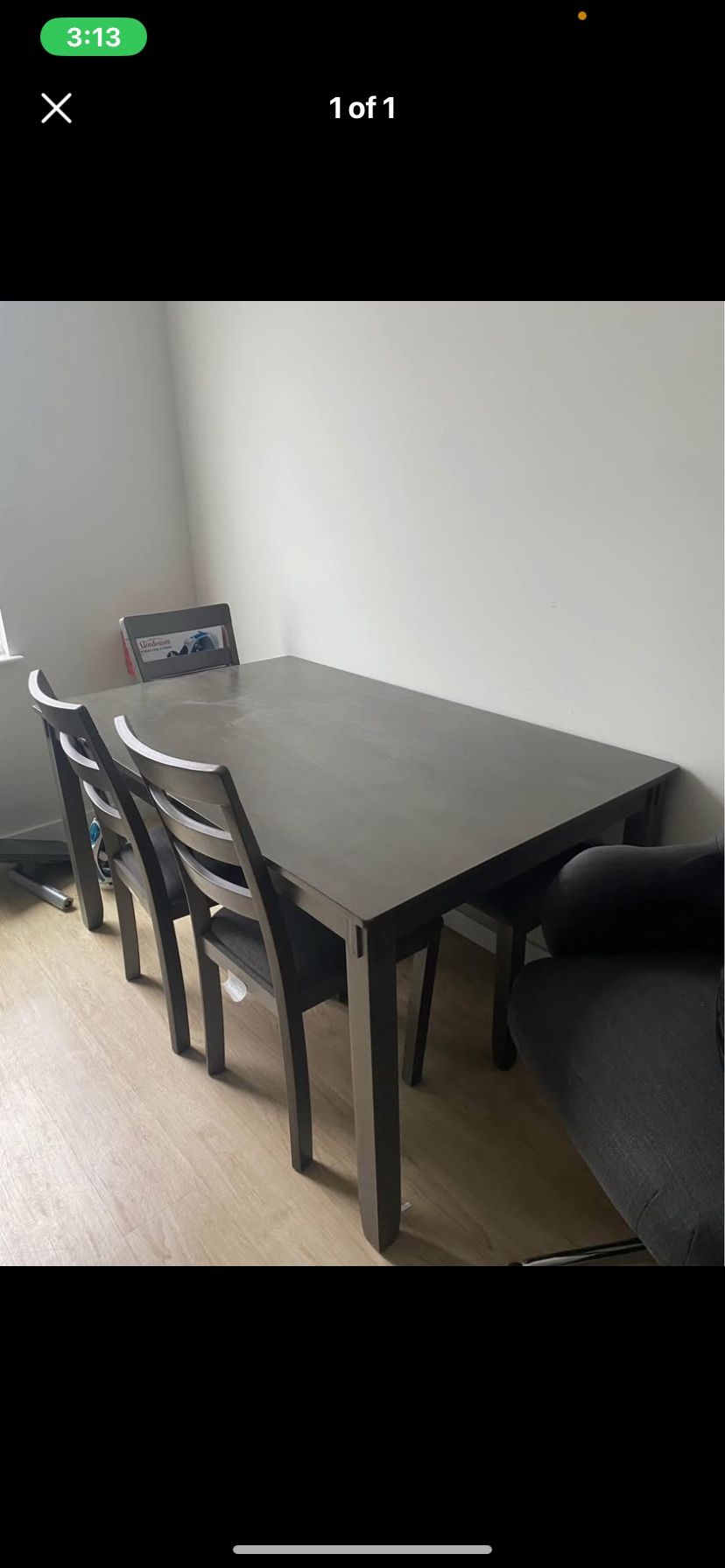Table and chairs