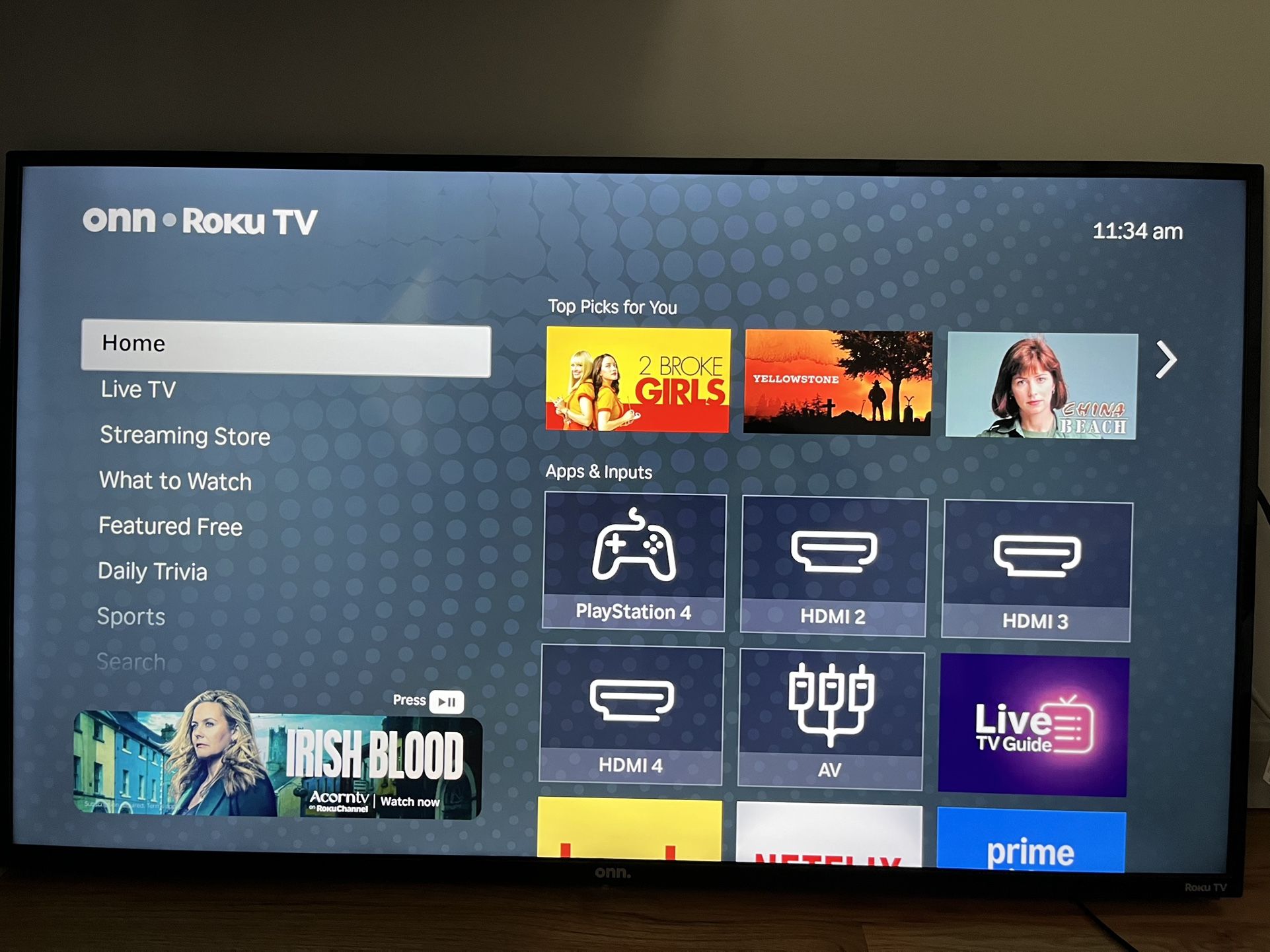 onn. Roku TV 50” Class 4K UHD (2160P) LED