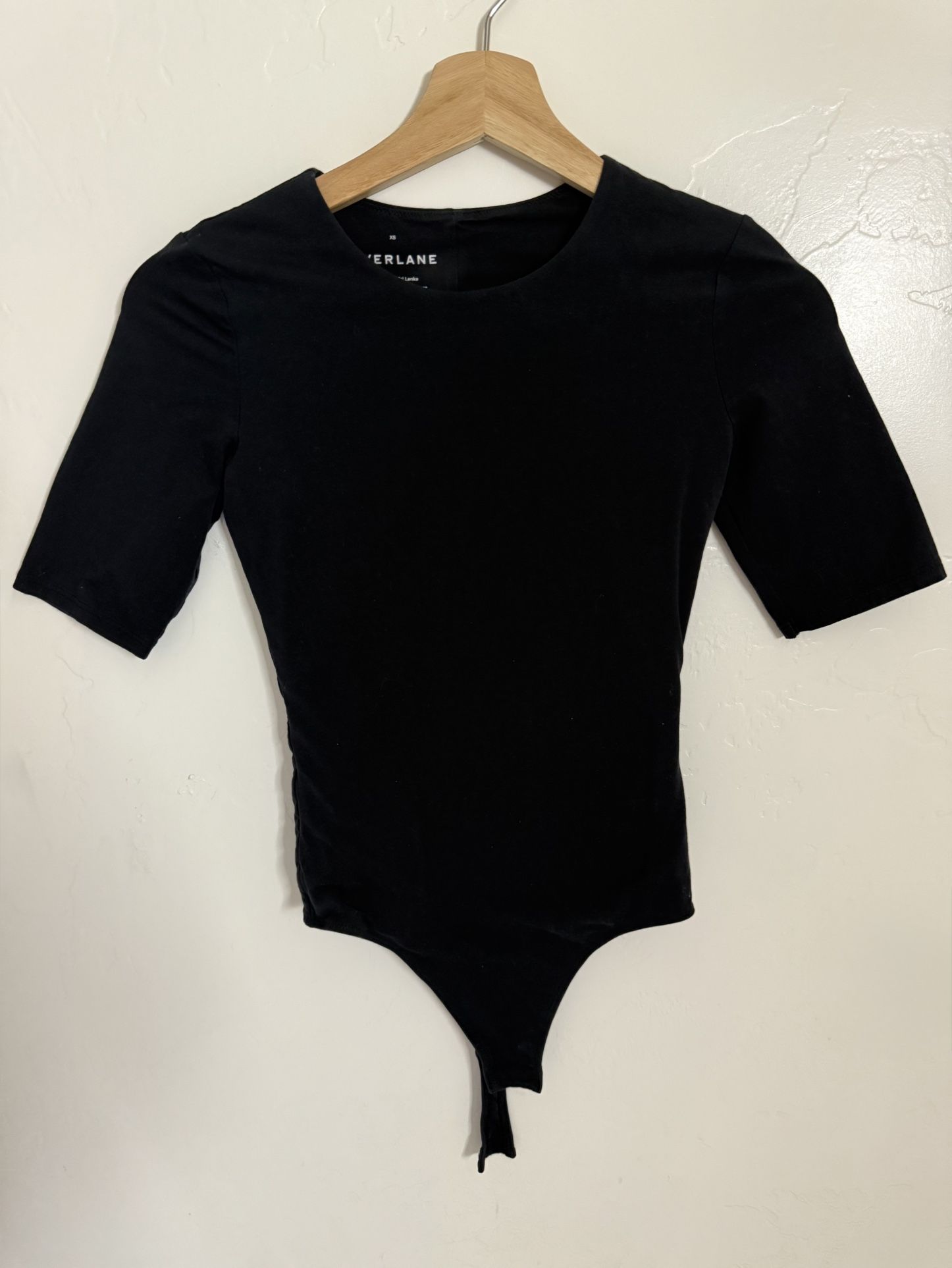 Everlane Supima Cotton Bodysuit – Black – XS