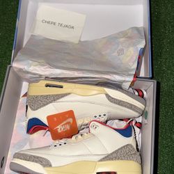 Nike Air Jordan 3 Retro OG SP Seoul 2.0 White/Gray/Blue/Red 