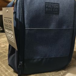 Blue Fulton Insulated Lunch Bag