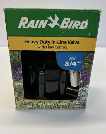 NEW Rain Bird CPF-075 3/4" In Line Sprinkler Valve With Flow Control