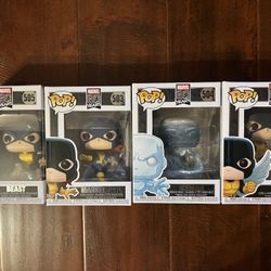 Funko Pop! Marvel X-Men 80 Years Set (4-Pack) – Beast, Marvel Girl, Iceman, Angel