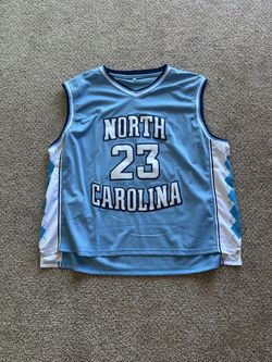 North Carolina Tar Heels Michael Jordan #23 Basketball Jersey Sz 5XL Blue White
