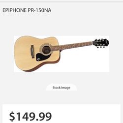 Epiphone 6 String Acoustic Guitar. 