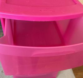 hot pink 3 drawer - Sterilite