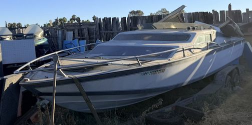 Double Axle Trailer With Free Boat