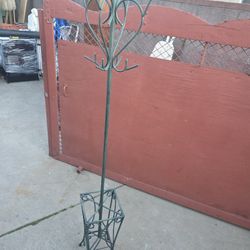 Vintage Iron Coat/Hat Rack 