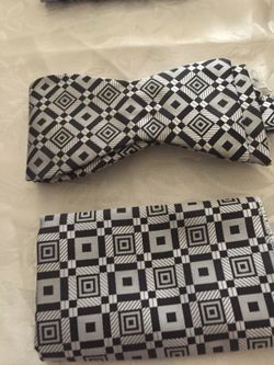 Bow tie and pocket square