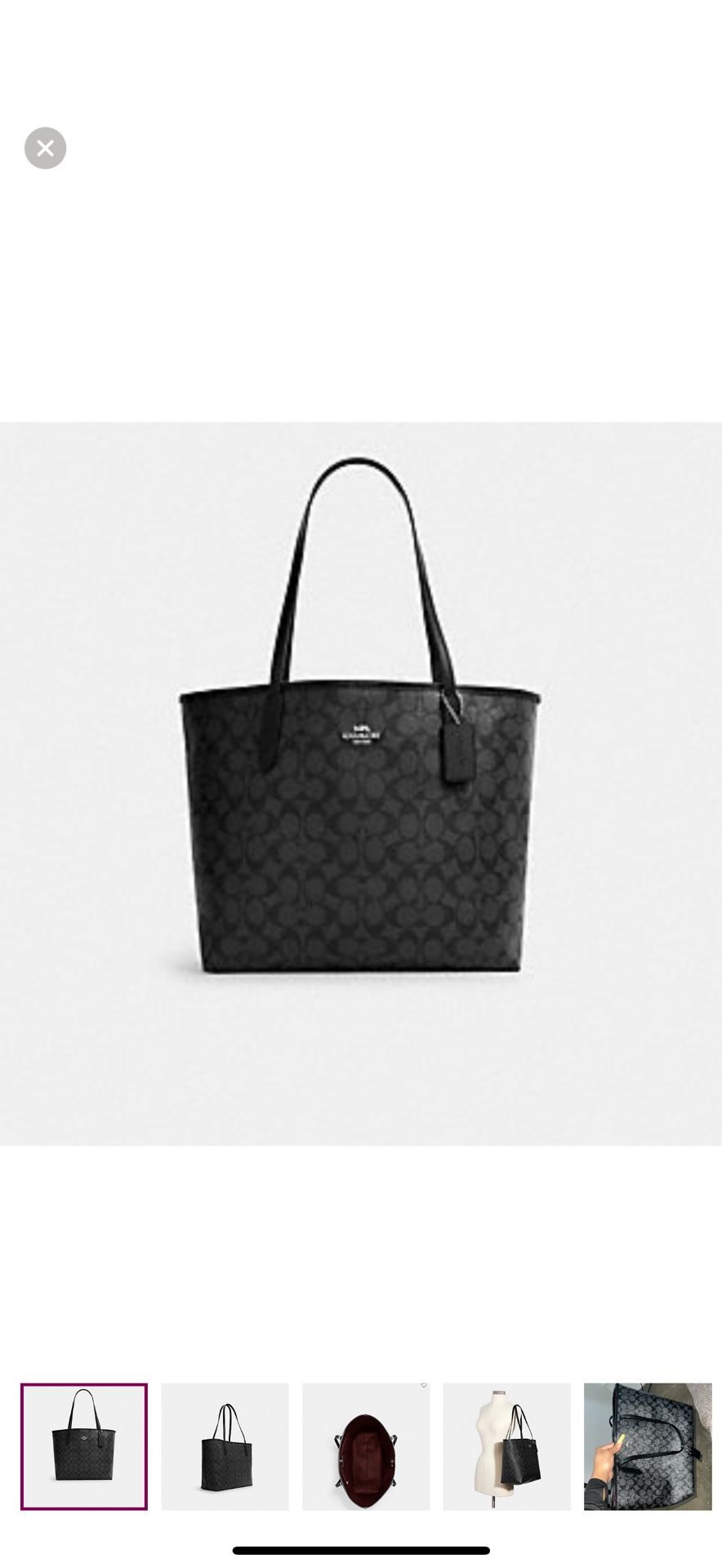 City Tote In Signature Canvas