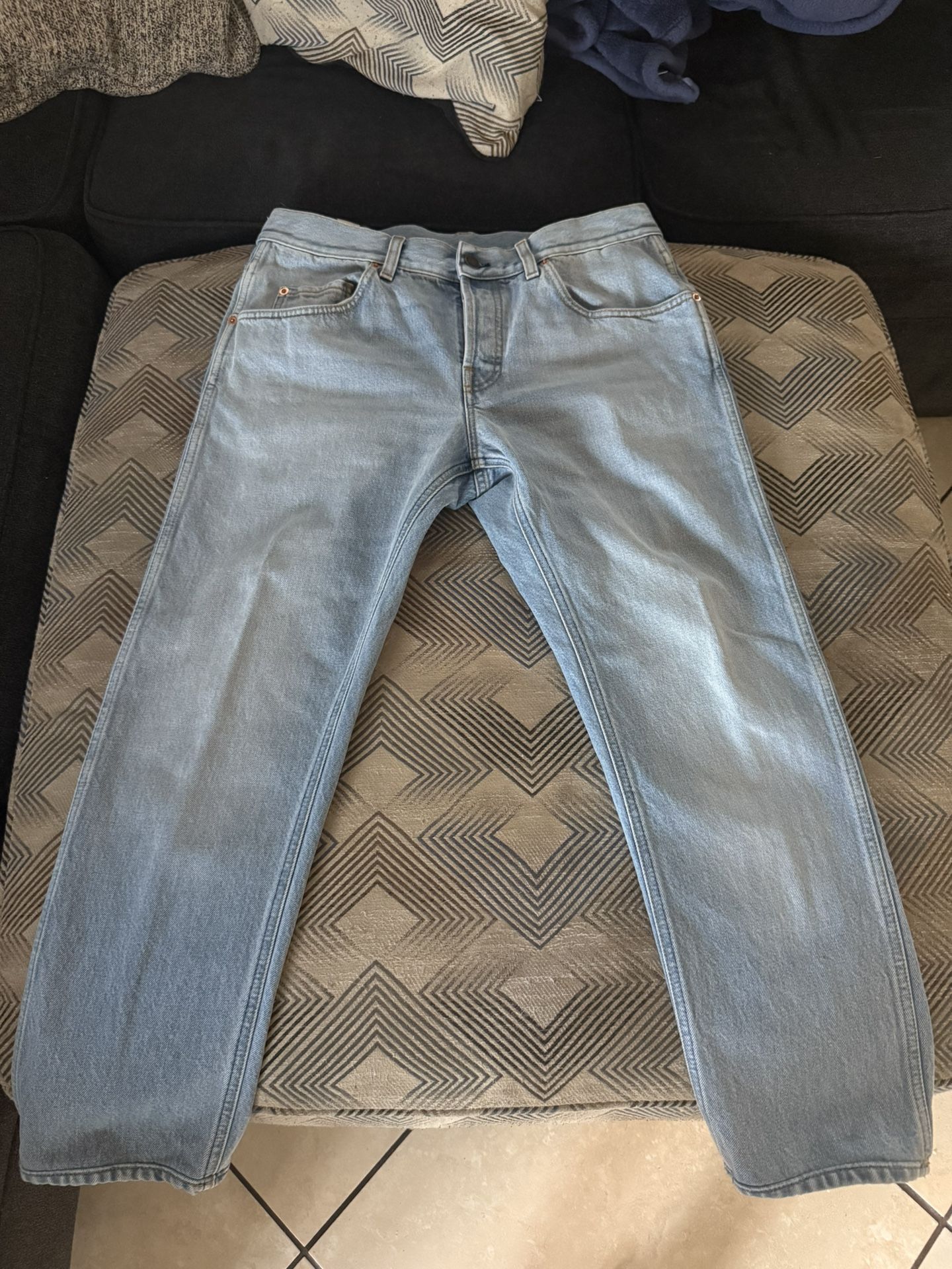 Gucci Men’s Straight Fit Horsebit Jeans