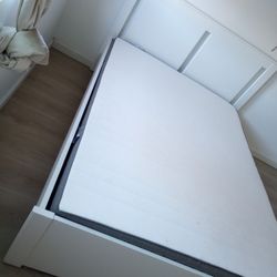 IKEA Full Bed Frame, Used 6 Months. The IKEA Mattress Is Free If You Buy The Frame 