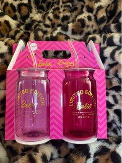 New Barbie Glassware Set