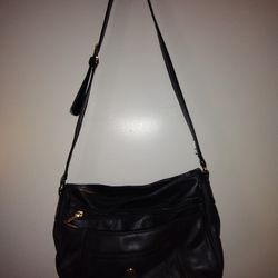 stone and Co brand black shoulder purse 