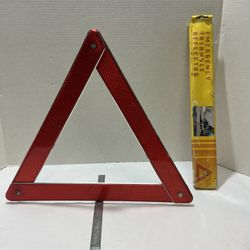 Vintage Emergency Triangle Reflector Collapsible