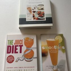 Juice diet Smoothie Vitamix books (all for $10)