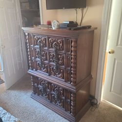 Tall Dresser, Wide Dresser, And Nightstand For Sale