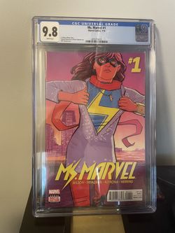 MS MARVEL 1 CGC 9.8 KAMALA KHAN 2016 SERIES MCU 🔥 