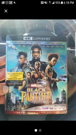 Black Panther 4k blu ray combo brand new sealed with slip cover