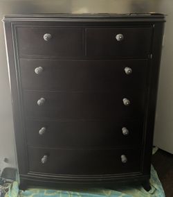 Dark Brown Wooden Dresser