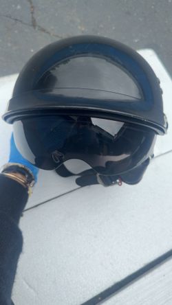 German-style motorcycle helmet L + Hidden Visor
