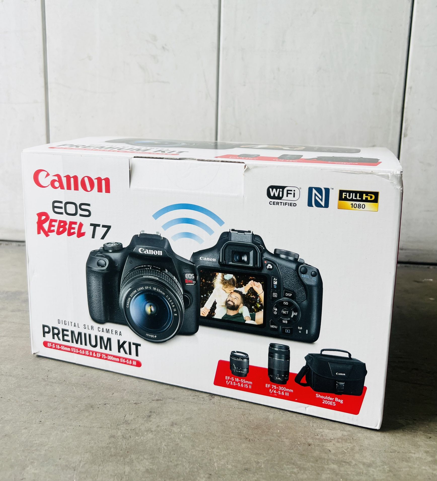 canon eos rebel t7 with premium kit Two Lens Kit with EF-S 18-55mm and EF 75-300mm Lenses